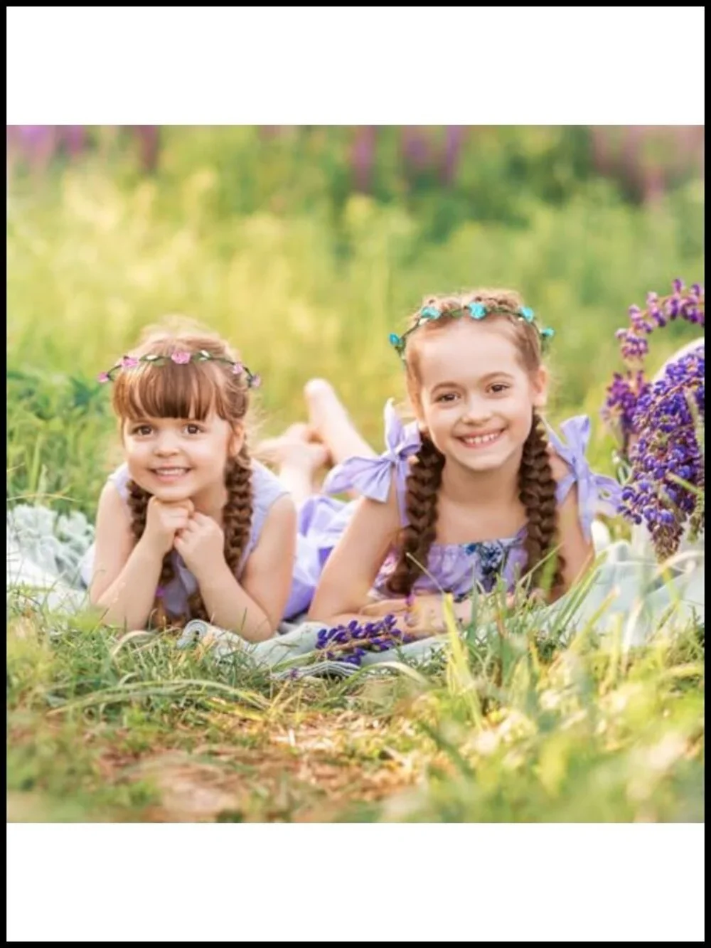 16 Pack Flower Crown Headbands Floral Garland Headpiece Women Girls Party